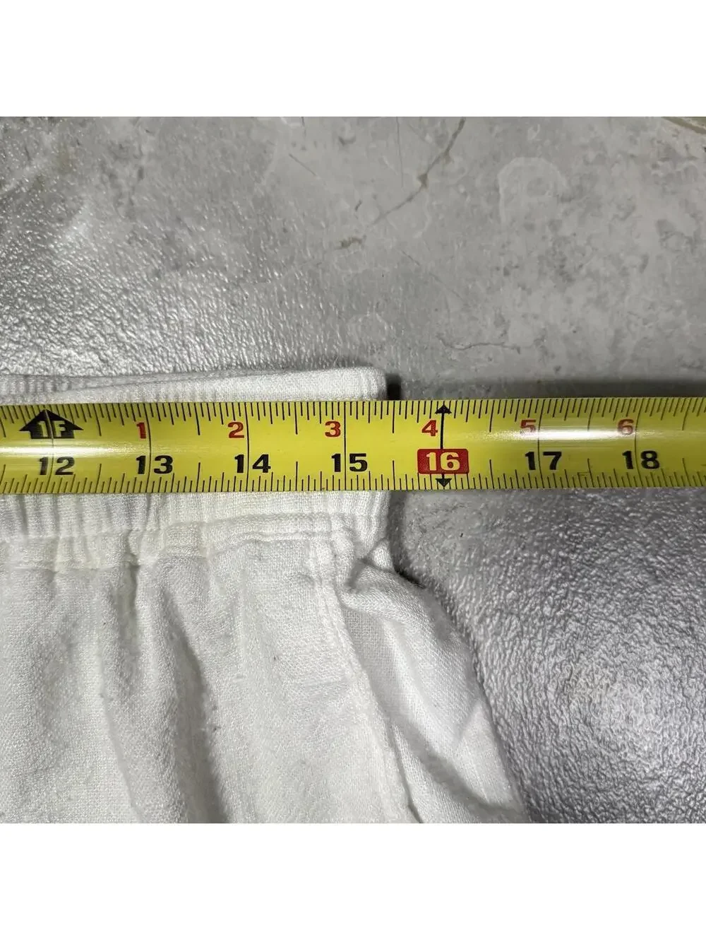 YoungLA White Linen Drawstring Pants Medium